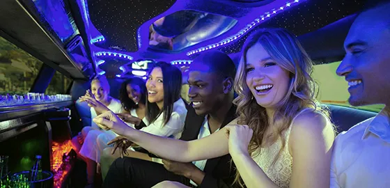 Airport party buses offer fun and luxurious transportation to and from the airport.